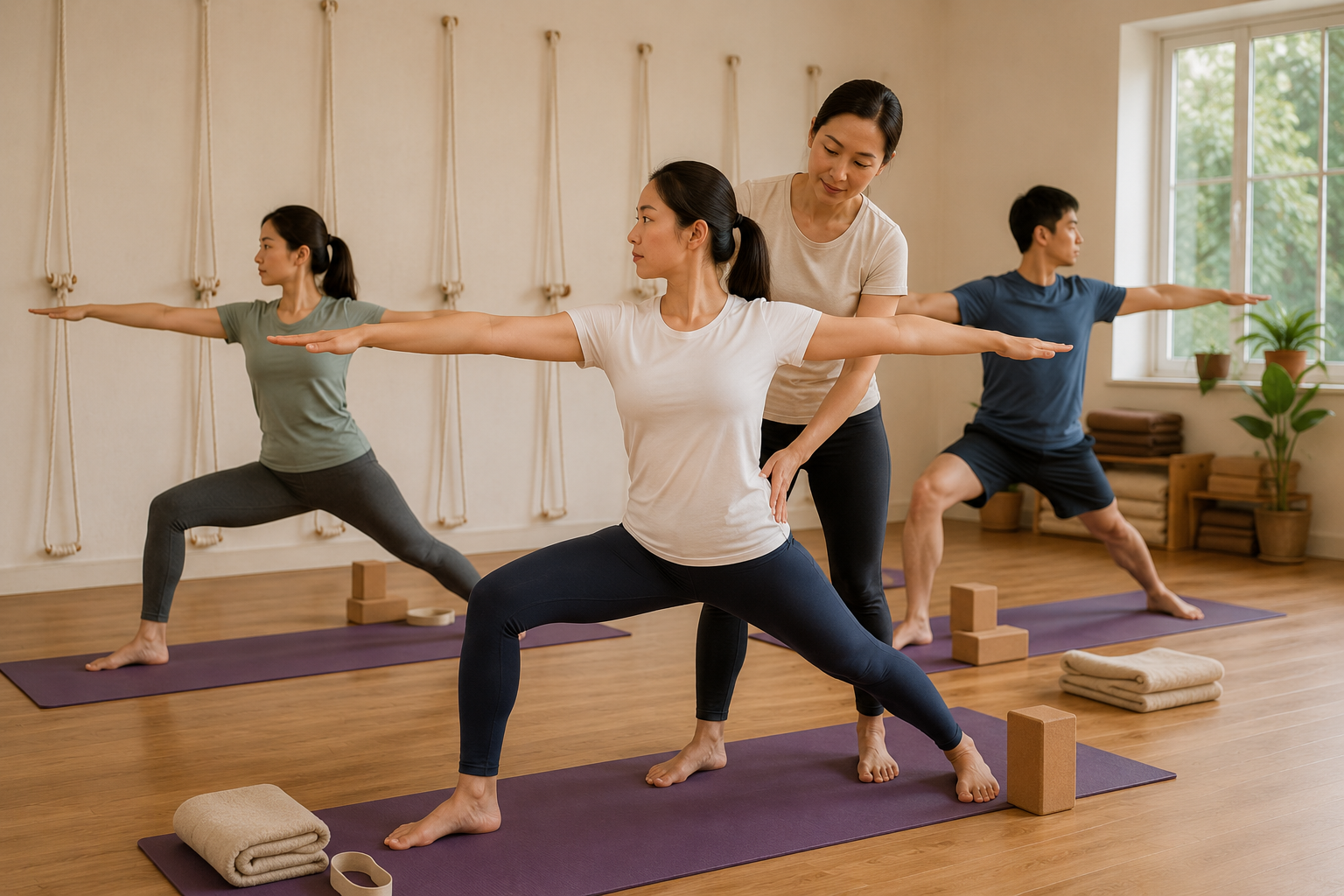 Iyengar Yoga class at Continuing Education Centre